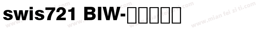 swis721 BIW字体转换